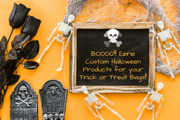 BOOOO!!! Eerie Custom Halloween Products for your Trick or Treat Bags