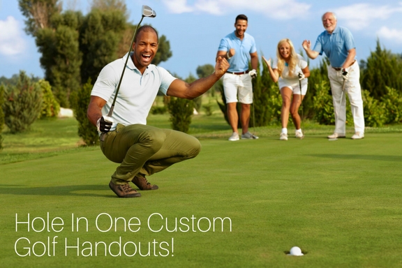 Hole In One Custom Golf Handouts