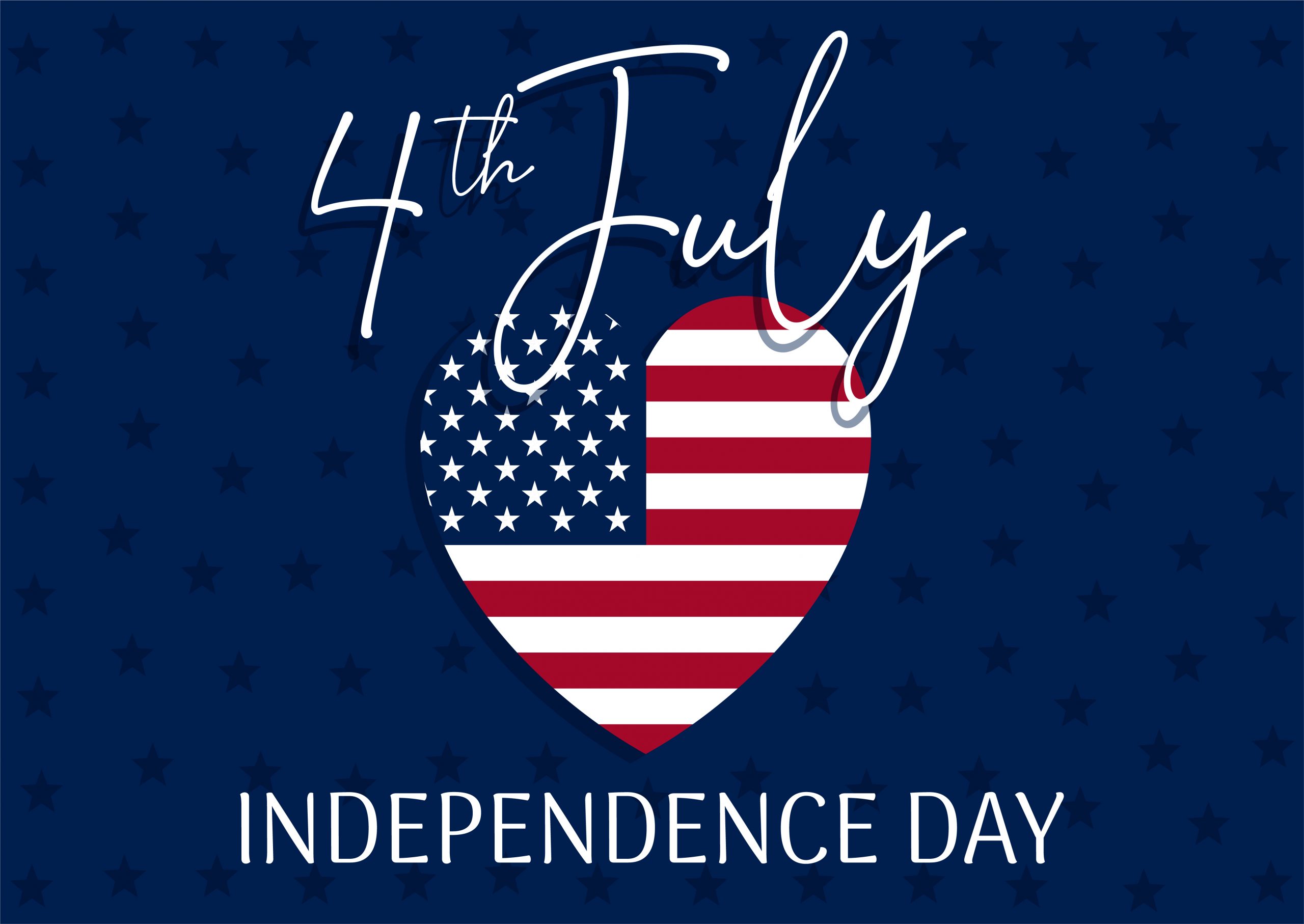 4th July – Independence day background with stars and stripes in