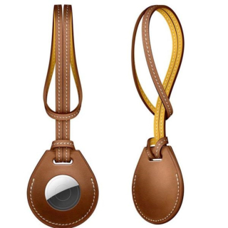 Leather AirTag Holders with Loop AirTag Keepers