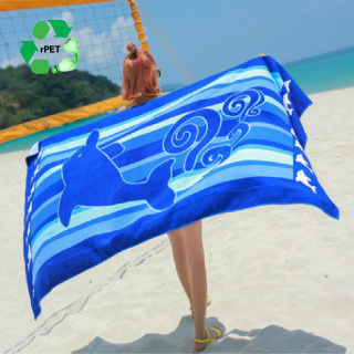 25x50 Inch Eco-Friendly rPET Microfiber Sand Proof...