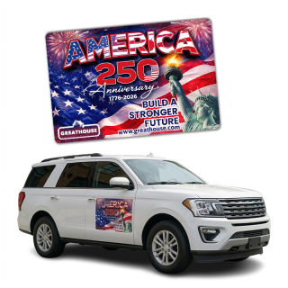 24x36 Round Corner Outdoor Car Magnets - 30 Mil