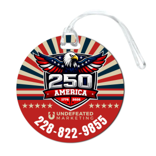 3.5 Inch Round Shape Luggage Tags