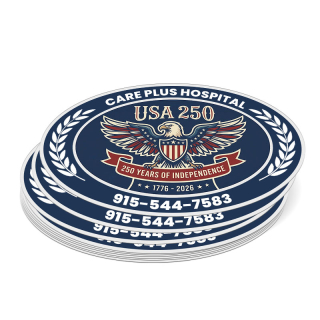 3x2 Inch Oval Indoor Full Color Paper Stickers