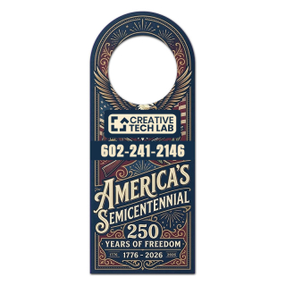 3x7.5 Inch One Sided Full Color Bottle Hangers - 14...