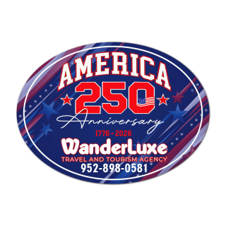 4x6 Inch Oval Static Window Clings