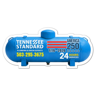 5x2.25 Inch Propane Tank Shape Magnets - 20 Mil