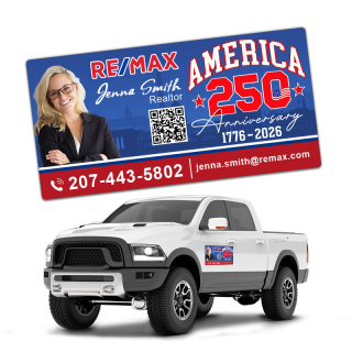 12x24 Round Corner Outdoor Car Magnets - 30 Mil