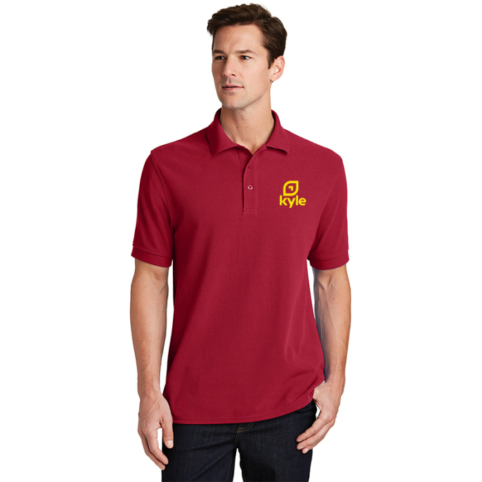 Custom Imprinted Port & Company® Combed Ring Spun Pique Polos