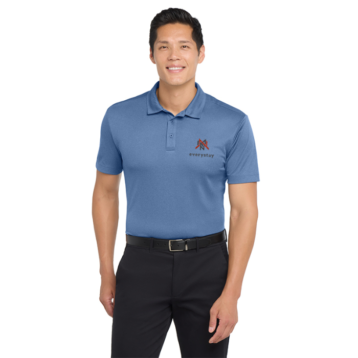 Custom Port Authority® Heathered Silk Touch™ Performance Polos