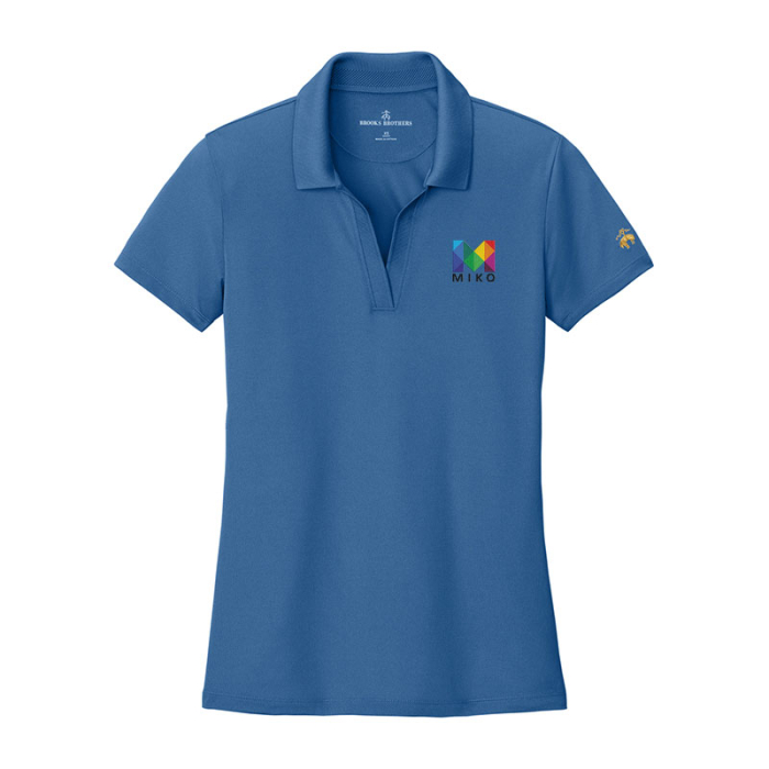 Custom Printed Brooks Brothers® Women's Mesh Pique Performance Polos