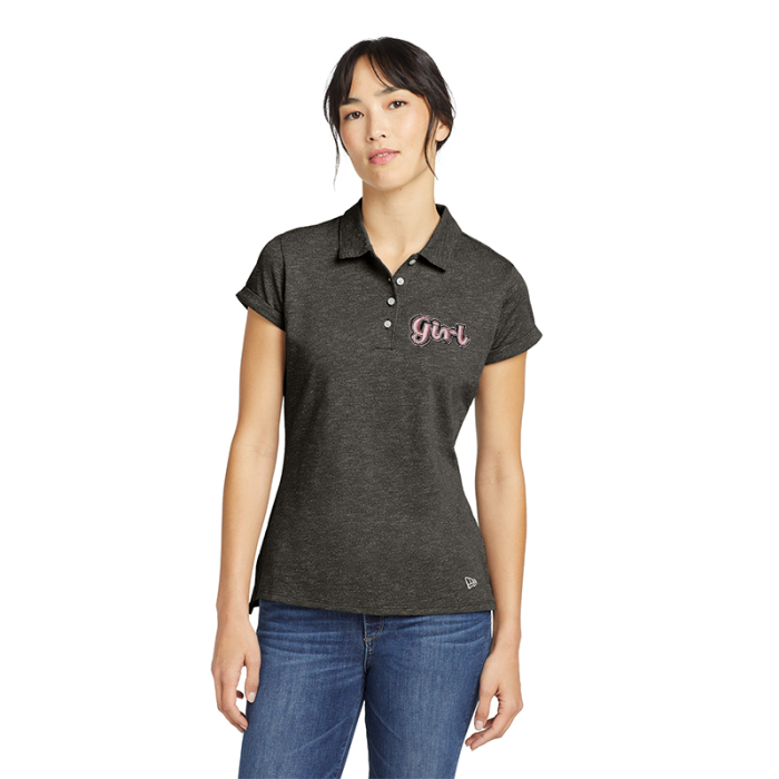 Custom Printed New Era® Women's Slub Twist Polos