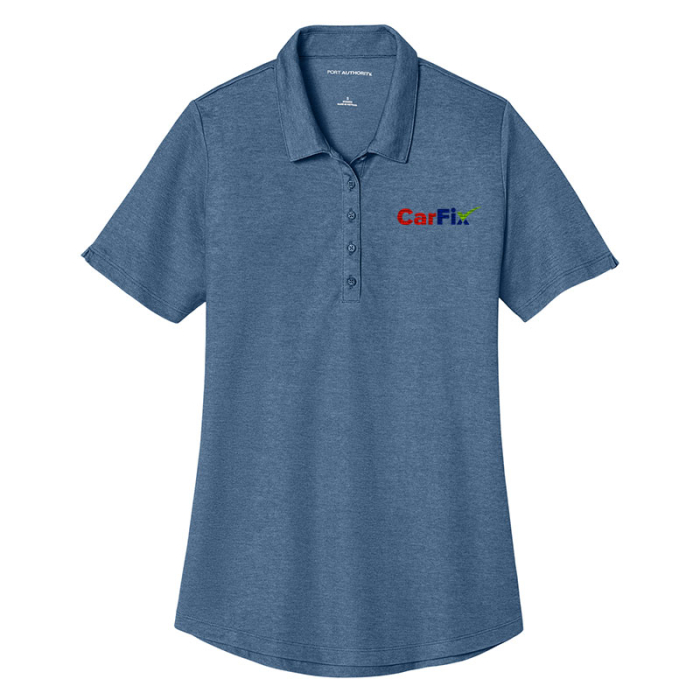 Custom Printed Port Authority® Women's Fine Pique Blend Polos