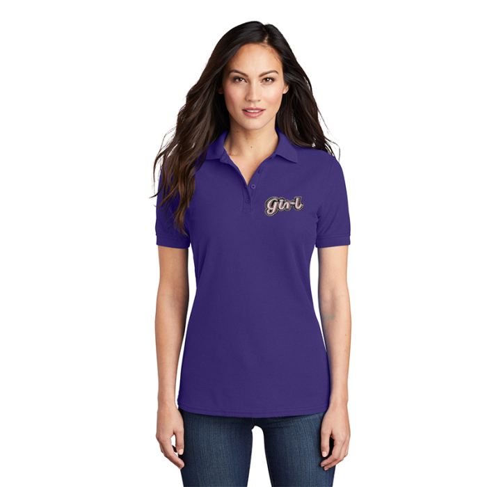 Customized Port & Company® Women's Core Blend Pique Polos