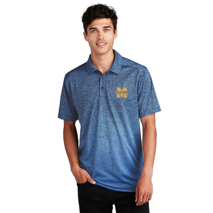 Imprinted Sport-Tek® Ombre Heather Polos