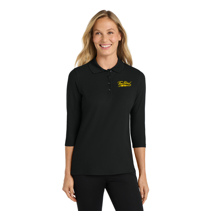 Promotional Port Authority® Women's Silk Touch™ 3/4-Sleeve Polos