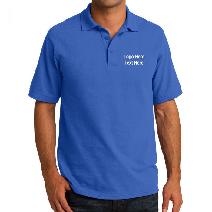 Custom Printed Port and Company® Men's Core Blend Pique Polo T-Shirts