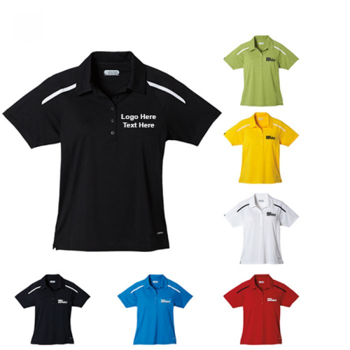 Custom Printed Women's Nyos Short Sleeve Polo Shirts