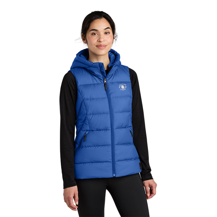 Custom Outdoor Research® Women's Coldsnap Hooded Down Vests