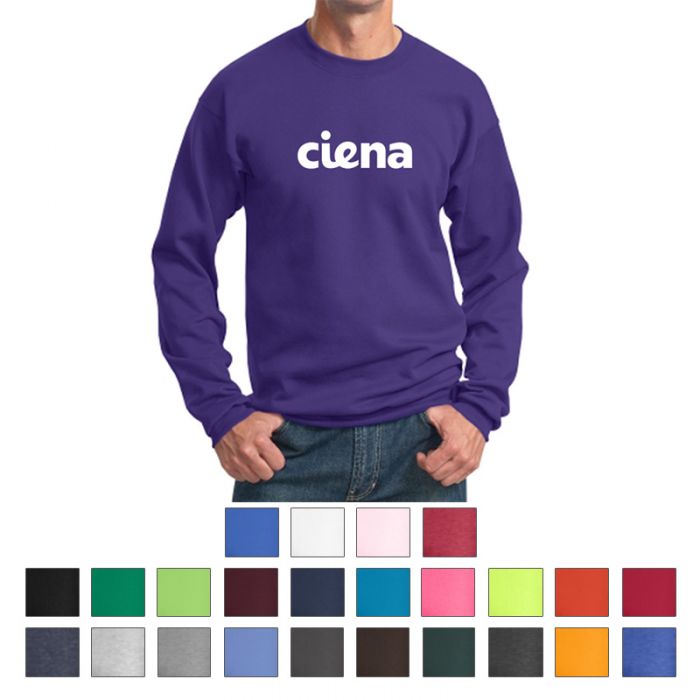 Custom Printed Port and Company® Core Fleece Crewneck Sweatshirts