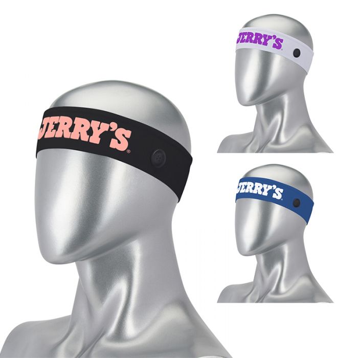 Customized Mask Buddy Premium 2 Inch Cotton Head Band with Buttons