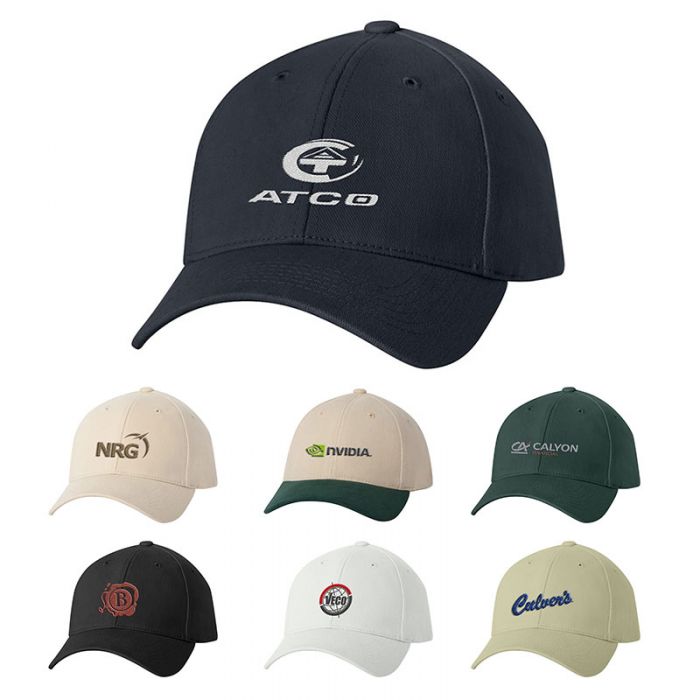 Custom Imprinted Sportsman Structured Brushed Cotton Twill Caps