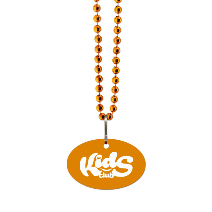 Promotional USA Made 1/16 Inch Oval Vinyl Medallion Beads