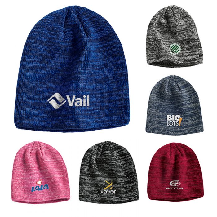8 Inch Promotional Sportsman Marled Knit Beanies
