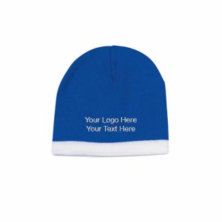 Personalized Knit Beanie with Stripes