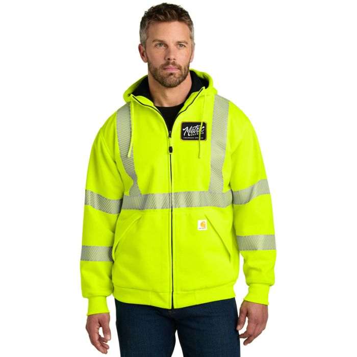 Custom Carhartt® ANSI 107 Class 3 Lined Full-Zip Sweatshirts