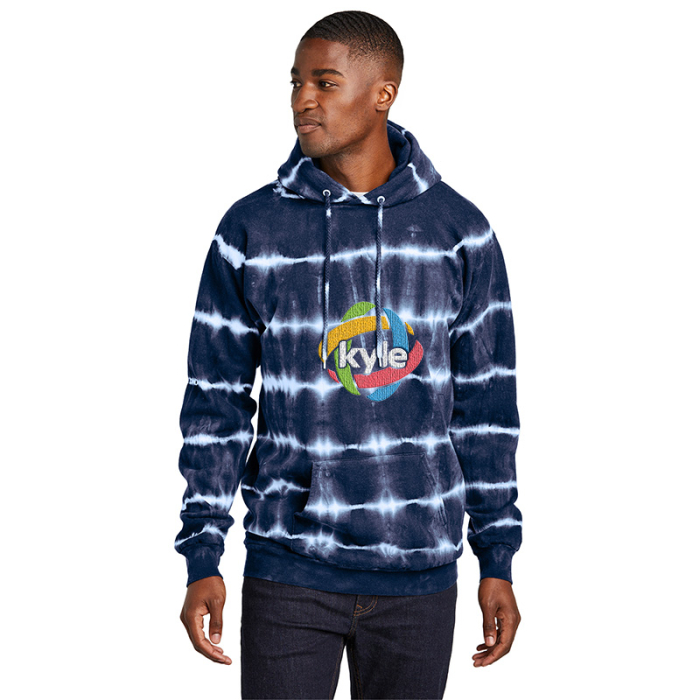 Custom Imprinted Port & Company® Allover Stripe Tie-Dye Fleeces