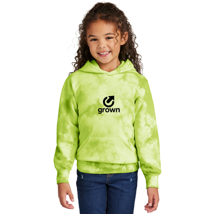 Custom Port & Company® Youth Crystal Tie-Dye Pullover Hoodies