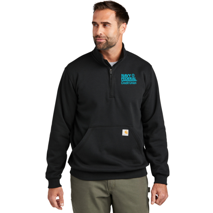 Imprinted Carhartt® Midweight Quarter Zip Mock Neck Sweatshirts