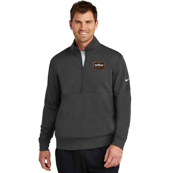 Personalized Nike Club Fleece Sleeve Swoosh Half Zips