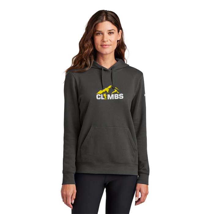 Personalized Nike Women's Club Fleece Sleeve Swoosh Pullover Hoodies