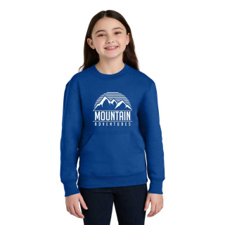Port and Co® Youth Core Fleece Crewneck Pocket...