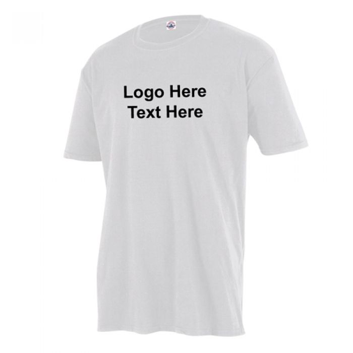 Custom Delta Ringspun 30/1's Unisex Adult Athletic Fitted White Tees
