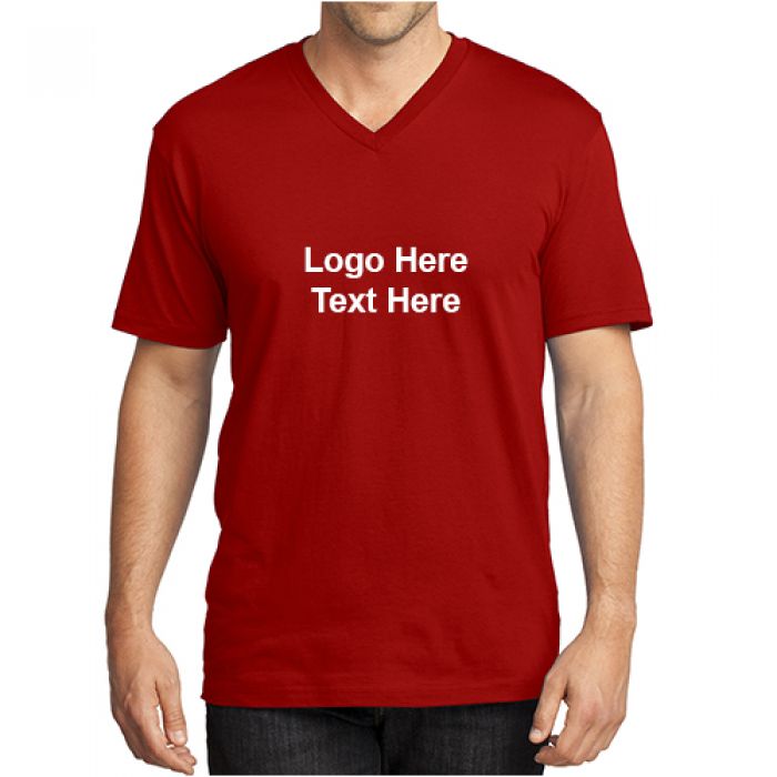 Custom District Made Men's Perfect Weight V-Neck T-Shirts