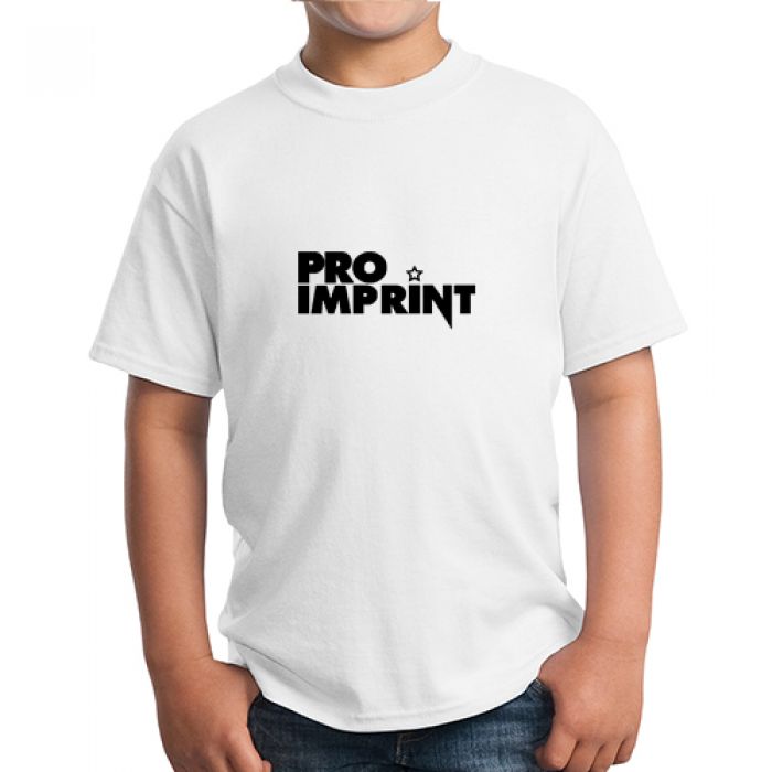 Custom Imprinted Port and Company Youth Short Sleeve White Tee