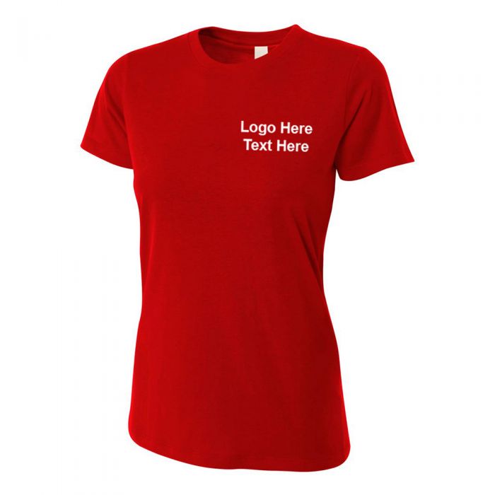 Custom Printed A4 Women's Combed Ringspun Fitted Cotton Tees