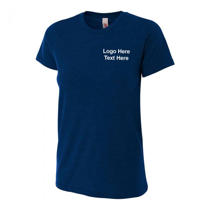 Custom Printed A4 Women's Tri Blend Short Sleeve Tees
