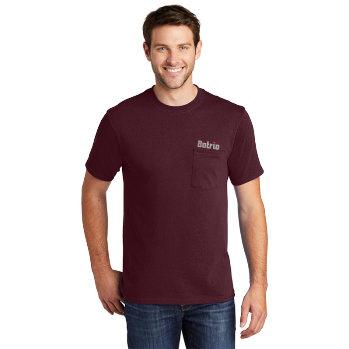 Custom Printed Port & Company® Core Cotton Pocket Tees