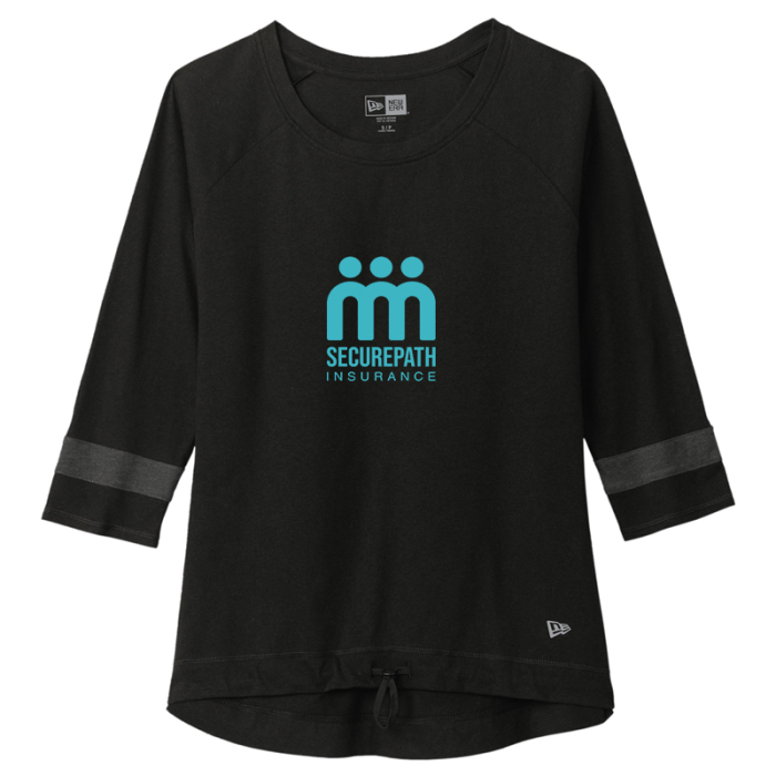 Customized New Era® Women's Tri-Blend 3/4 Sleeve Tees