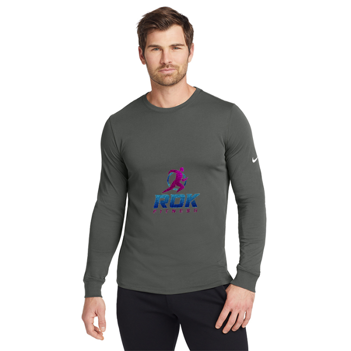 Customized Nike Dri-FIT Cotton/Poly Long Sleeve Tees
