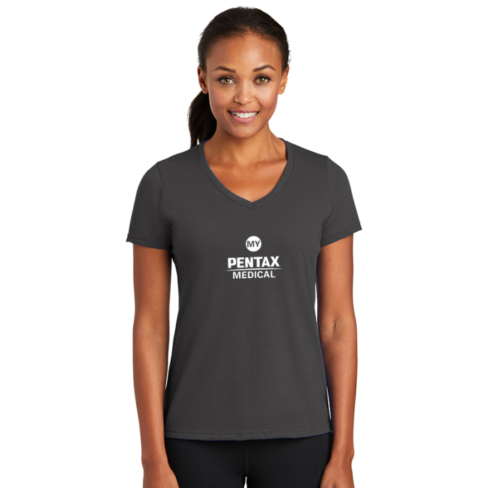 Customized Port & Company® Women's Performance Blend V-Neck Tees
