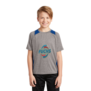 Sport-Tek® Youth Heather Colorblock Contender™ Tees