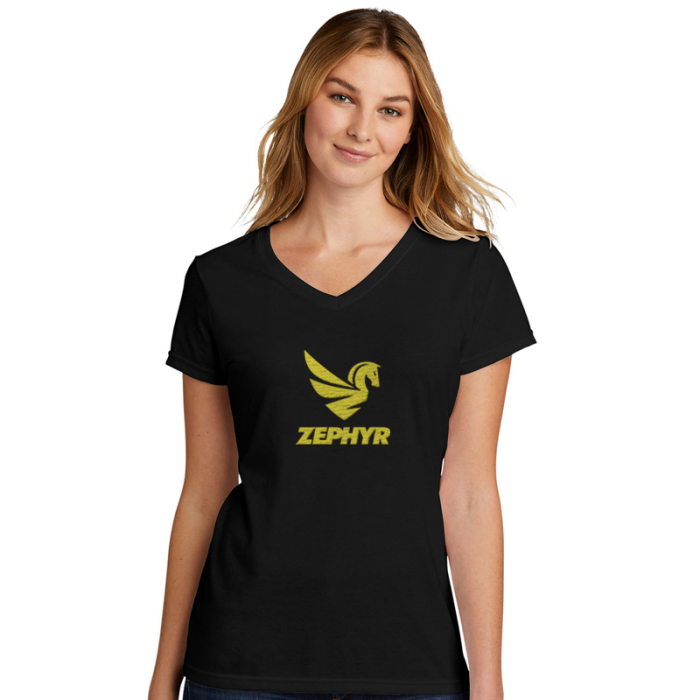 Imprinted Port & Company® Women's Tri-Blend V-Neck Tees