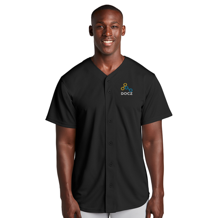 Imprinted Sport-Tek® PosiCharge® Tough Mesh Full-Button Jerseys