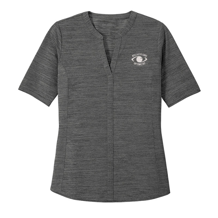 Personalized Port Authority® Women's Stretch Heather Open Neck Tops