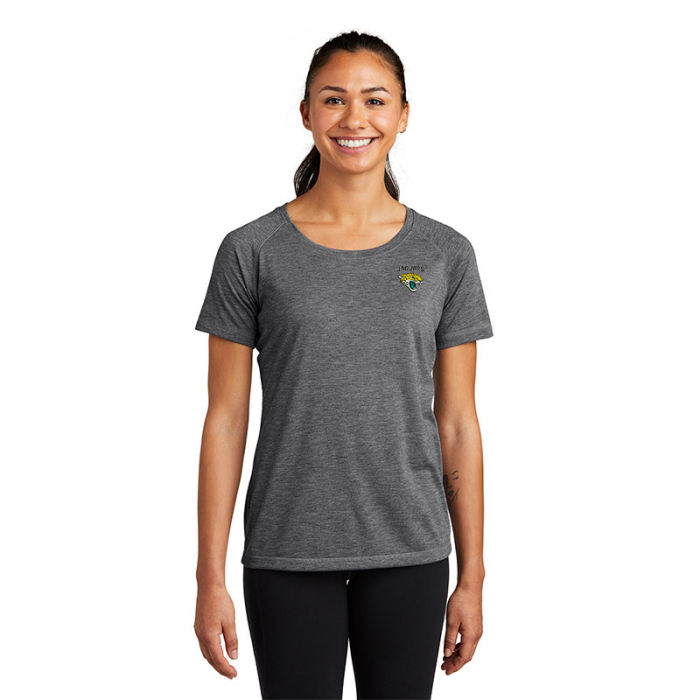 Personalized Sport-Tek® Women's PosiCharge® Tri-Blend Wicking Scoop Neck Raglan Tees